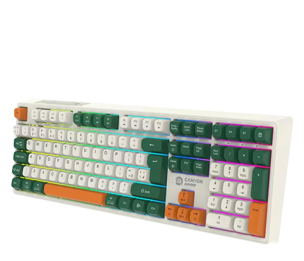 CANYON Klawiatura gamingowa Shadder GKW-11 Mech RGB Bezprzewodowa CND-SKBW11 - 1348466 - zdjęcie 3